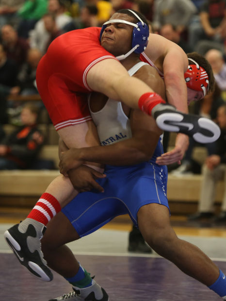 Lake Central's Gelen Robinson; Crown Point's Steven Potosky